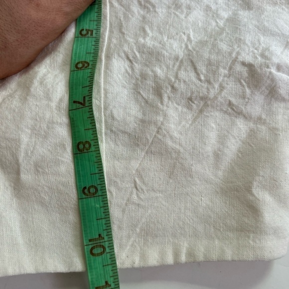 Anna Nata REVOLVE lace back white linen top size small - Picture 5 of 6